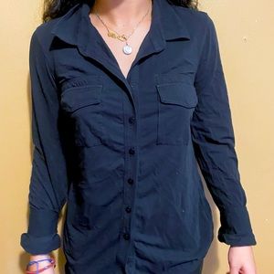 Black button up
